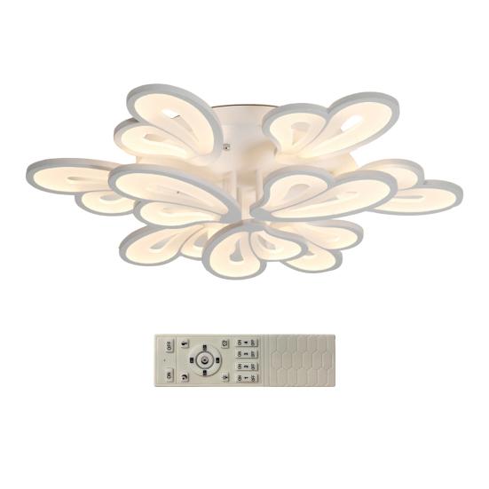 Lampa Sufitowa LED w Kształcie Kwiatu Ściemniana Nowoczesna Lampa Miękkie Światło Ochrona Oczu Lampka Nocna Artystyczne Oświetlenie Salonu w Kształcie Serca