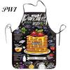 Baking Apron Cooking Sleeveless Comfortable Wearing Clear And Real Image Reusable Unisex Anti-stain Waterproof Polyester Pizza Pattern Kitchen