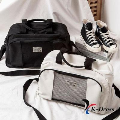 Mesh Pocket Sports Travel Boston Bag (2 Colors)