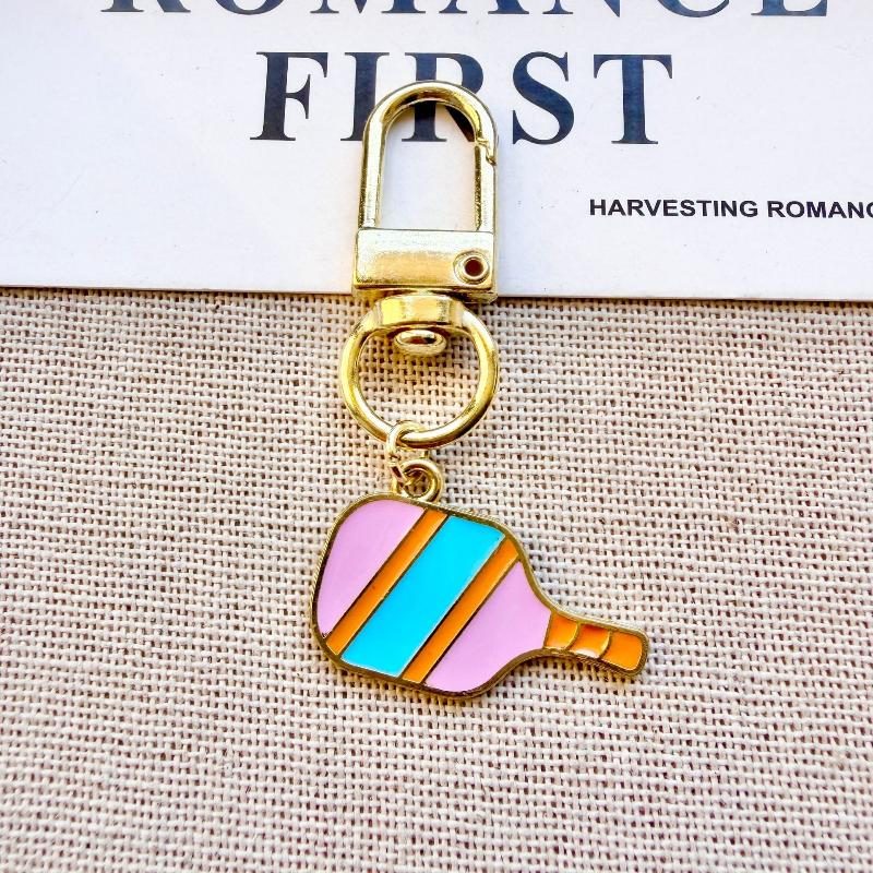 Pickleball Bag Tag Keyring Hot Selling English Pickball Pendant For Party Hoilday Handbag Birthday Gift Car Keychain Accessories