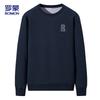 ROMON Men's Casual Pullover Round Neck Sweatshirt