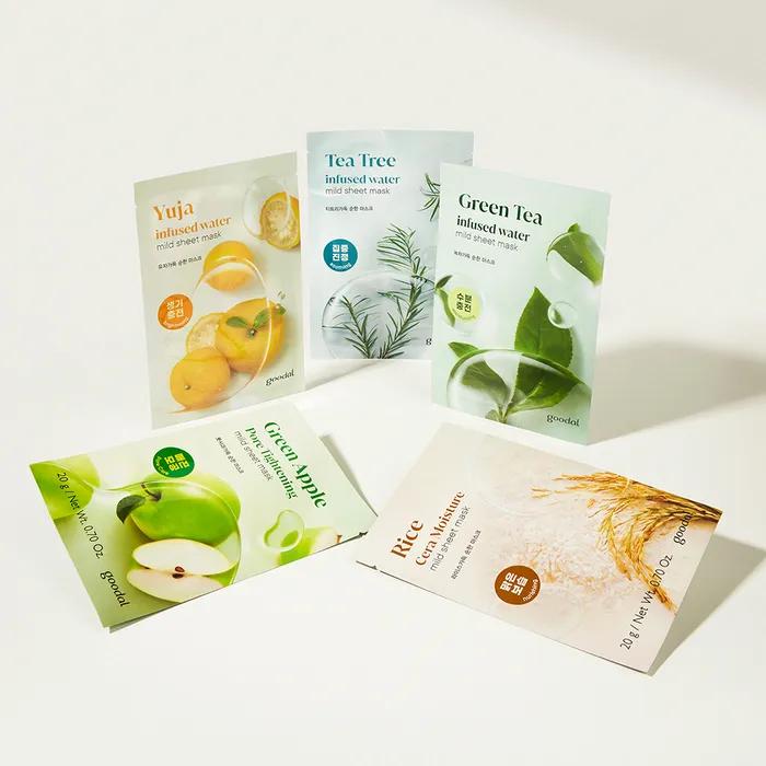 [10+10] Goodal Mild Mask (Yuja/Green Tea/Tea Tree/Green Apple/Rice)