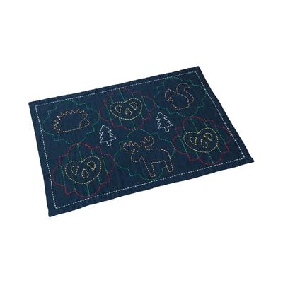 Thread Sashiko Nordic Motif Placemats Animal Kit [Forest Cookies] SK-347