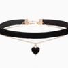 Christmas New Year Red Pendant Girl Vintage Velvet Choker Necklace Personality Sweet Love Collarbone Chain Necklace