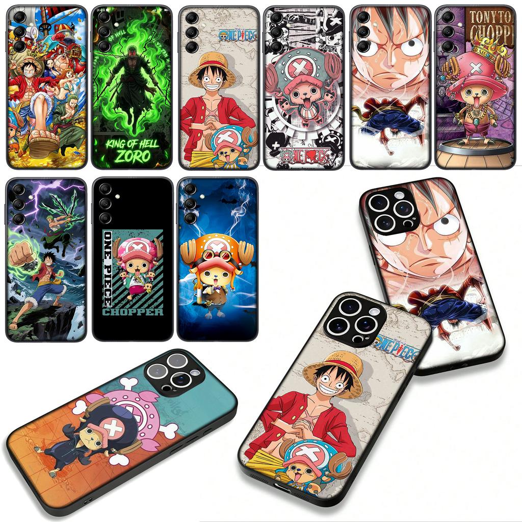 Cover for Apple iPhone 16 15 14 Plus 13 12 Mini 17 Pro Max + ProMax 16E Air Phone Case Tony Chopper Luffy One Zoro Piece