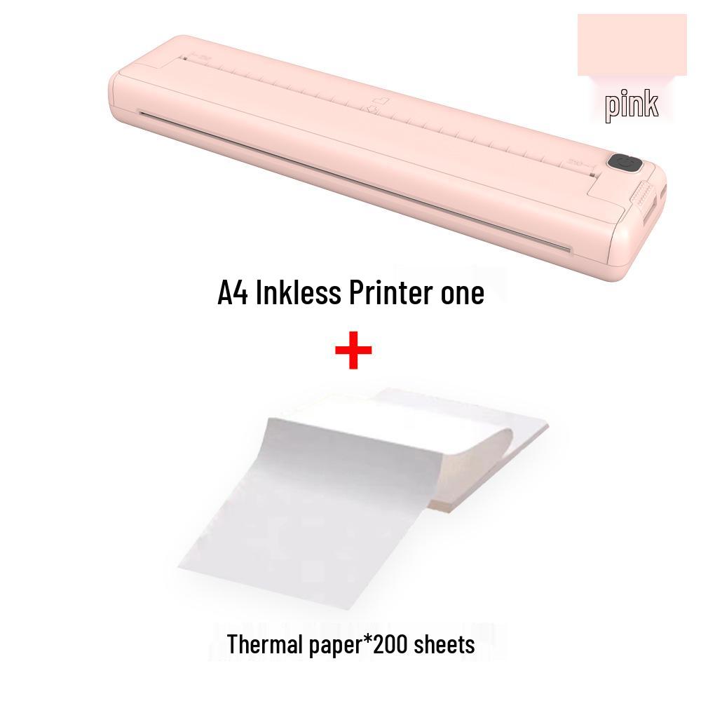 A4 Portable Inkless Thermal Printer for Home and Test Papers