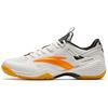 Cushioning, Wear Resistant Low Top Badminton Shoes Men's Black White Yellow Sneakers 912424401-2