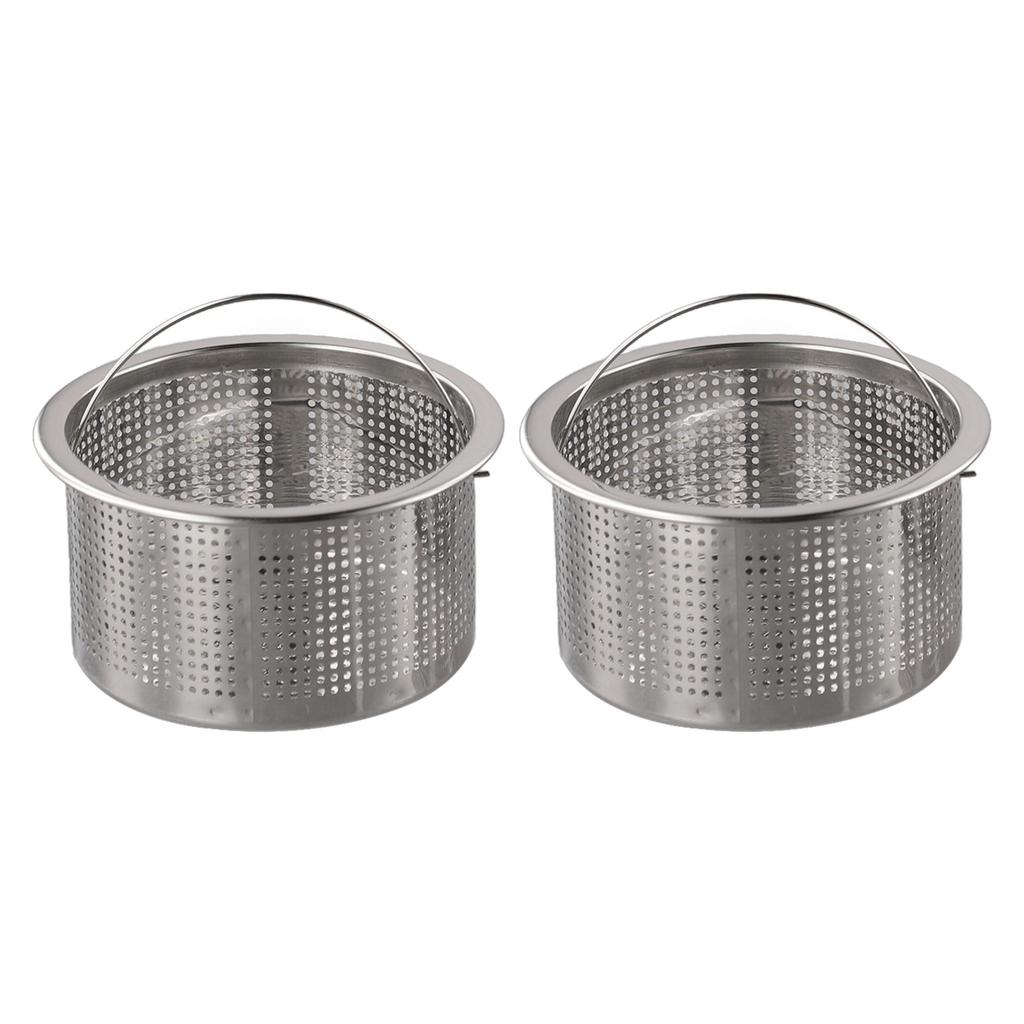 High Quality Brand New Drain Strainer Leakage Stainless Steel Funnel Filter Portable Replacement Sink Drain Tools