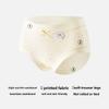 Ladies Spring and Summer Soft Bear Pure Cotton 10A Antibacterial Extension Crotch No Trace Breathable Briefs