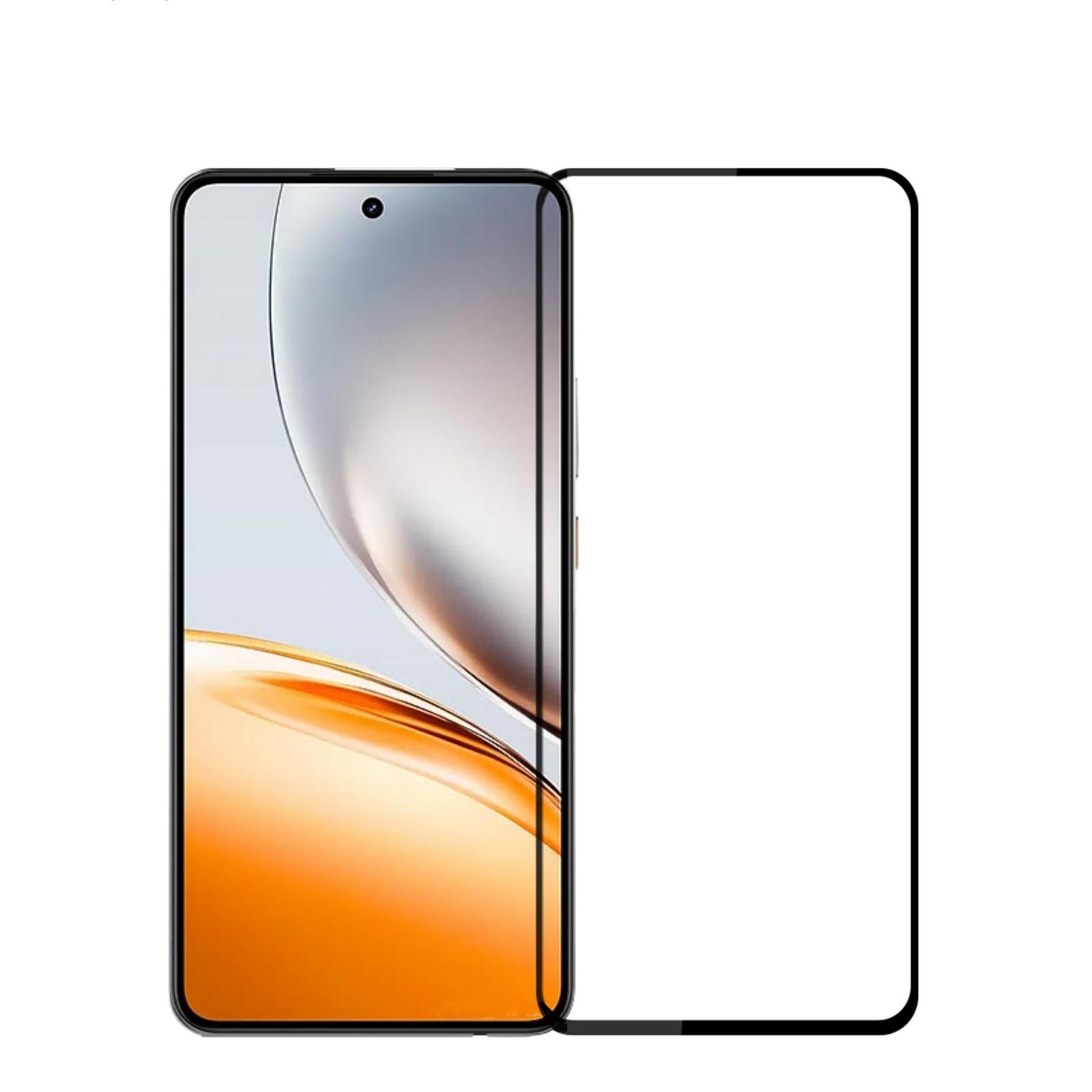 

For Realme Neo7x 5G Screen Protector MOFI 9H Full Glue Full Coverage High Aluminum-Silicon Glass Film Black