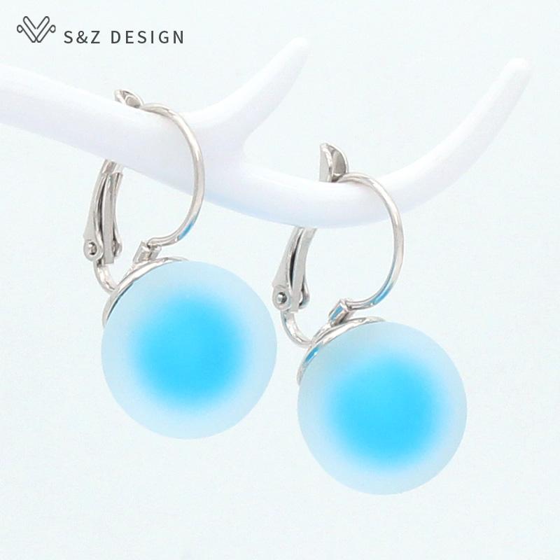 

Модные большие круглые серьги-капли для женщин, ювелирные изделия, модные индивидуальные простые серьги цвета розового золота