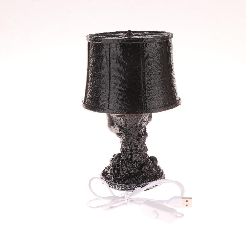 Halloween Gothic Skull Lamp Usb Plug Lava Skeleton Decorations For Home Desktop Ornaments Gift