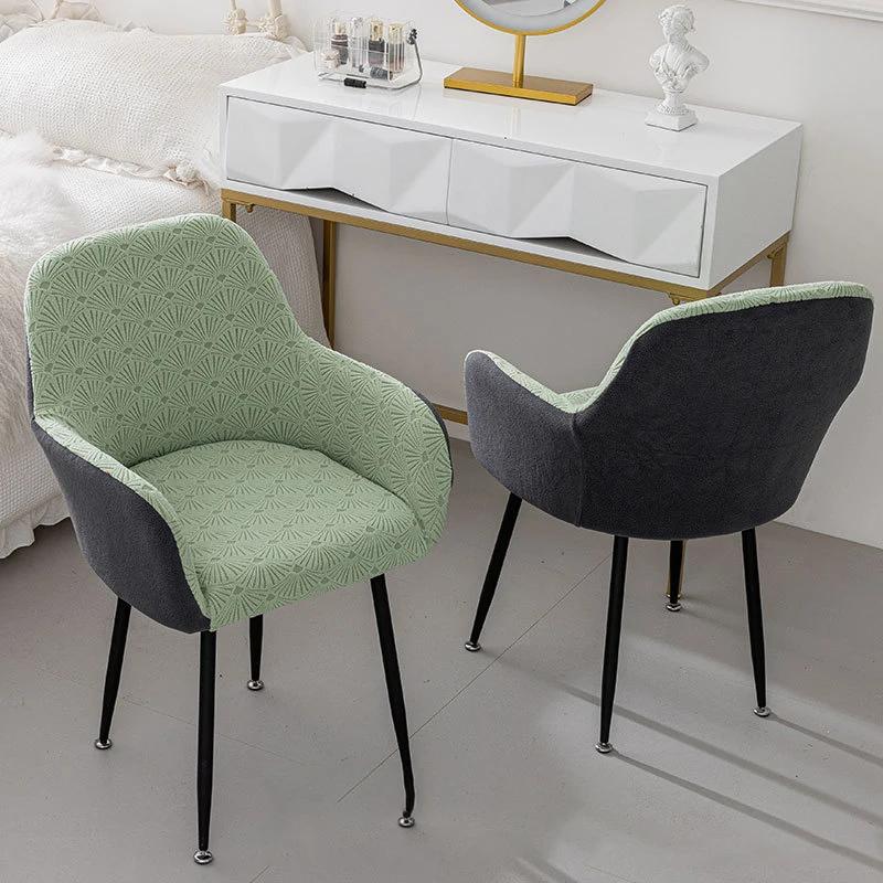 Makeup Chair Cover High Armrest Chair Cover All-Inclusive 4Season Universal NailSalon Chair Cover Stretch Dining Chair Slipcover