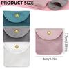 1/10 piece short plush jewelry packaging bag buckle bag ring earring bracelet necklace storage wedding party chic gift bag
