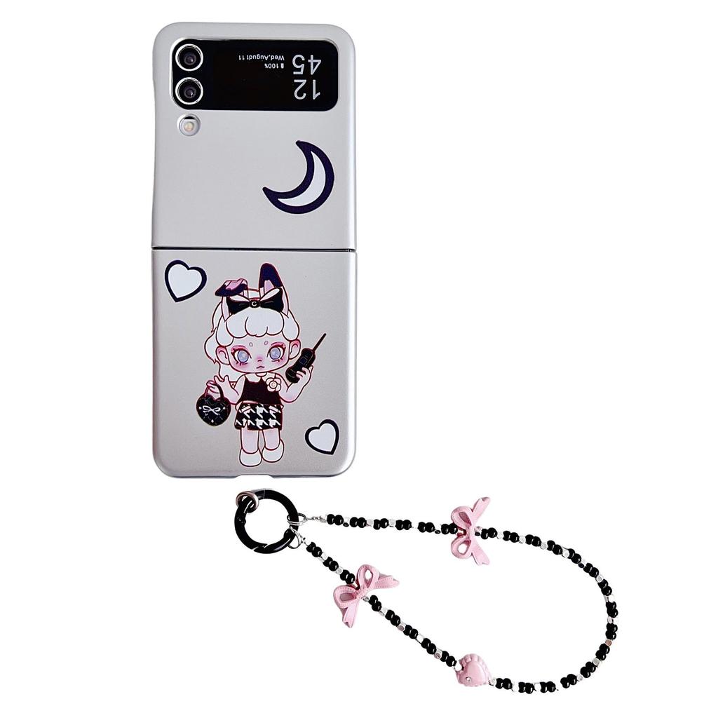 Electroplated Protective Case for Samsung Galaxy Z Flip7/6/5 - Compatible with Japanese & Korean Cartoons