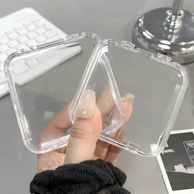 Acrylic Transparent Storage Box for Rings Earrings Necklace Bracelet Nail Art Packaging Boxes Mini Square Jewelry Organizer Case