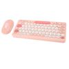 Wireless Keyboard Mouse Set Stylish Slim Round Keycaps   Ergonomic 2.4G Keyboard Mouse Combo for Desktop PC Computer