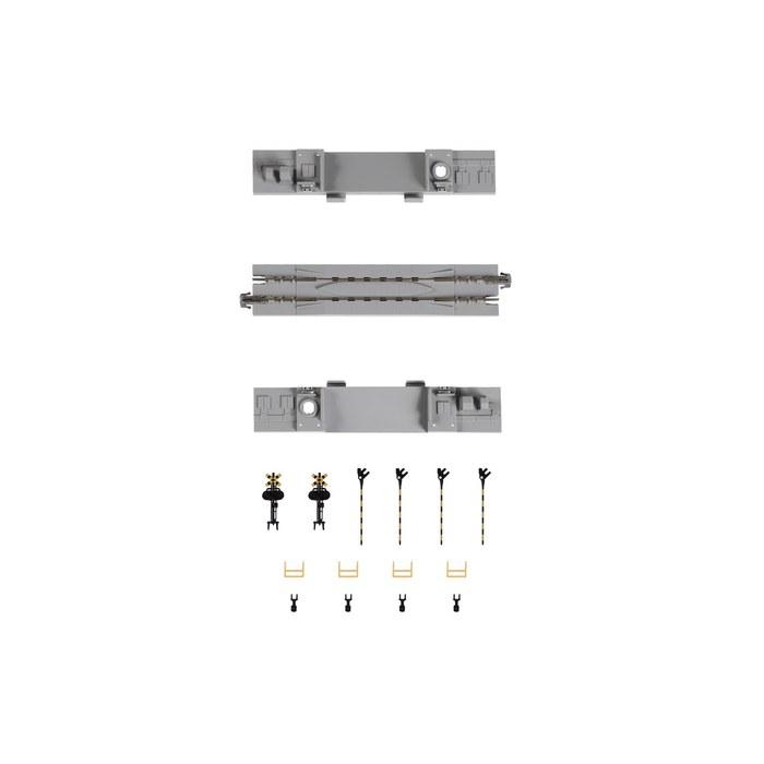 KATO N Gauge Level Crossing Track #2 124mm 20-027 Gray