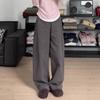 2026 Women's Gray High-Density Twill Cargo Pants: Slimming Spring/Summer Narrow-Leg Design