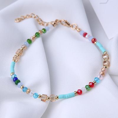 Perlenschmuck Bohemian Damen Armband Einfach Kontrastfarbe Strand Fußkettchen Mode Handgemachter Schmuck - Persönlichkeit Einzigartig