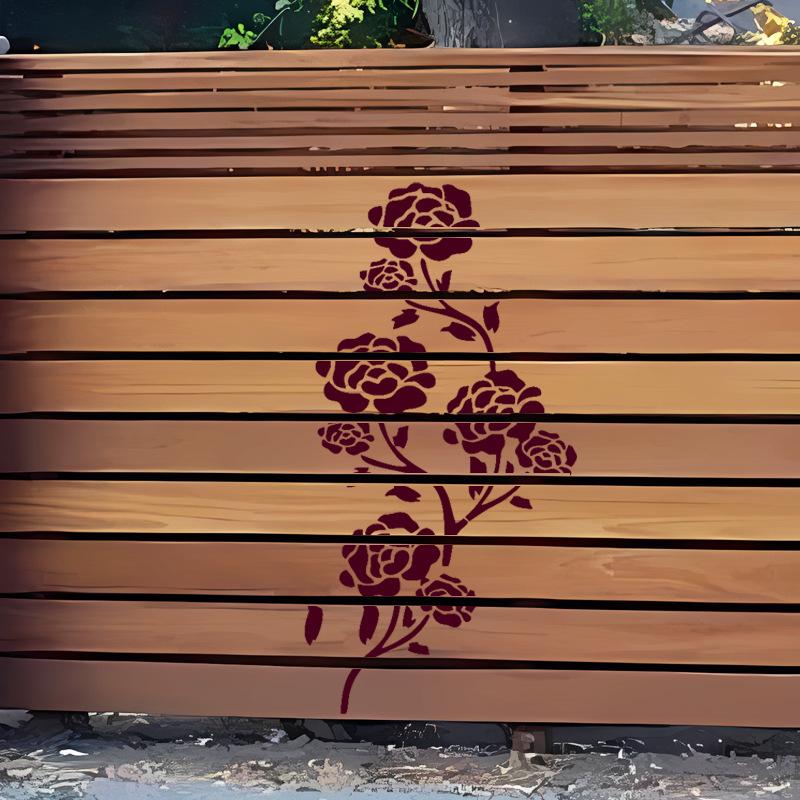 Original New Style, 6 Pieces/set, Flower Painting Template, Creative Painting Template, Home Painting Template, Flower Theme Template