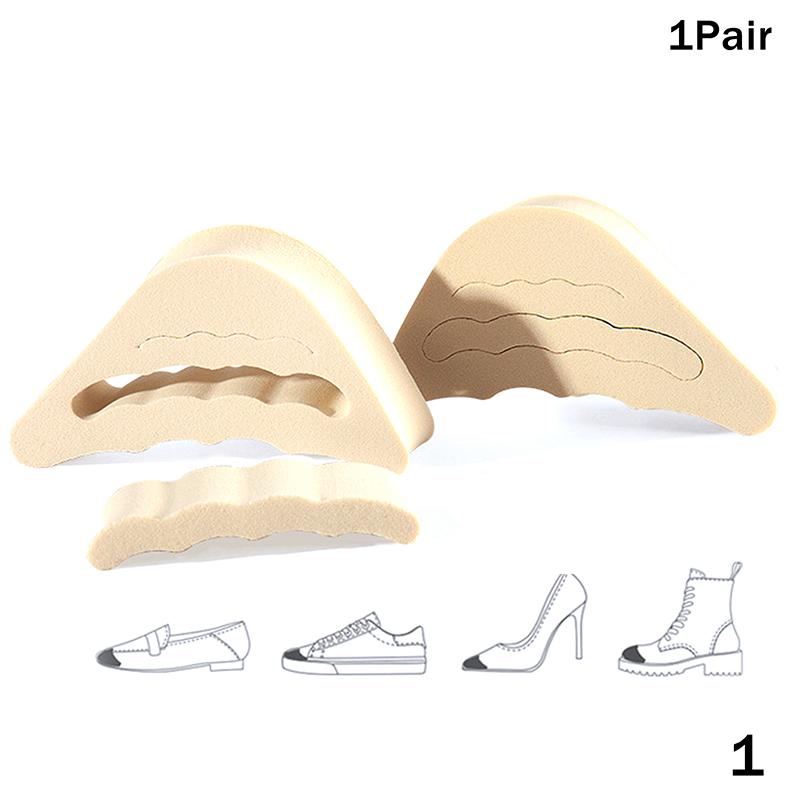 

Unisex Memory Foam Toe Plug Soft Half Insoles Reusable Adjustable Toe Sponge Filler Insert for Shoes Foot Brace Pads for BigFeet