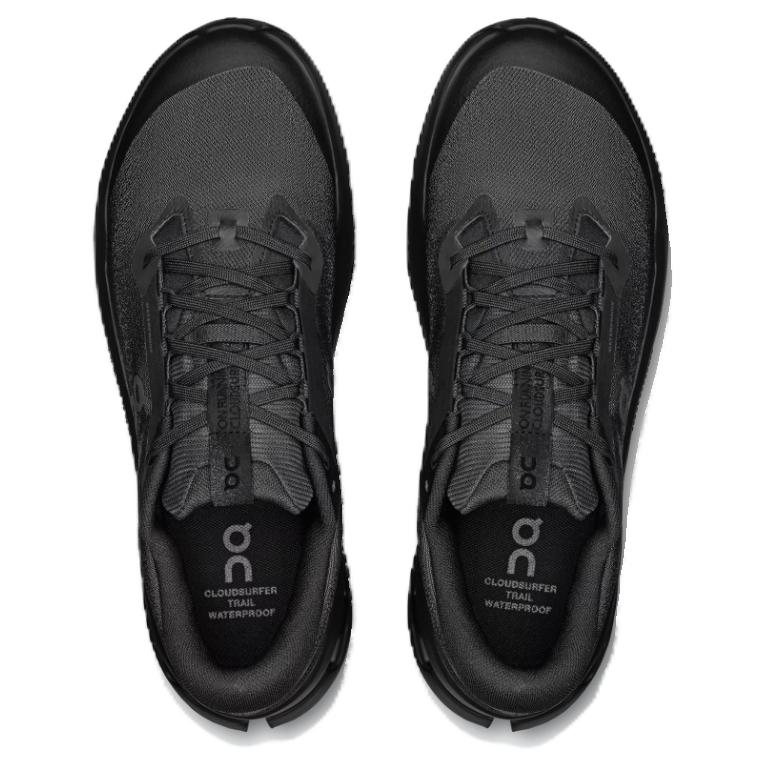 ON Cloudsurfer Trail 2 Waterproof Triple Black Men Sneakers 3MF30241043