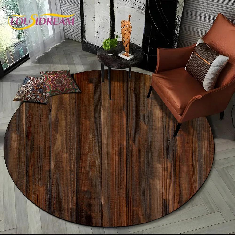 Latest 3D Color Wood Grain Lines Round Area Rug,Carpet Rug for Living Room Bedroom Sofa Child Playroom Decor,pet Non-slip Gift