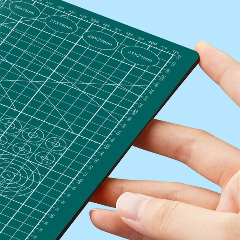 1Pc A5 Self Healing PVC Cutting Mat Workbench Patchwork Cut Pad Sewing Manua Knife Engraving Leather Cutting Board Side Underlay