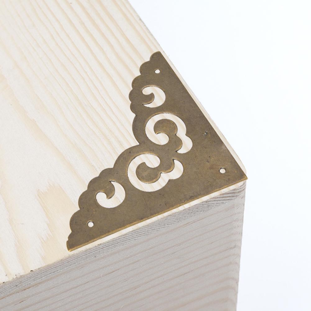 5 Pcs Corner Protector Antique Style Case Box Pure Brass Cloud Shaped CornerBronze