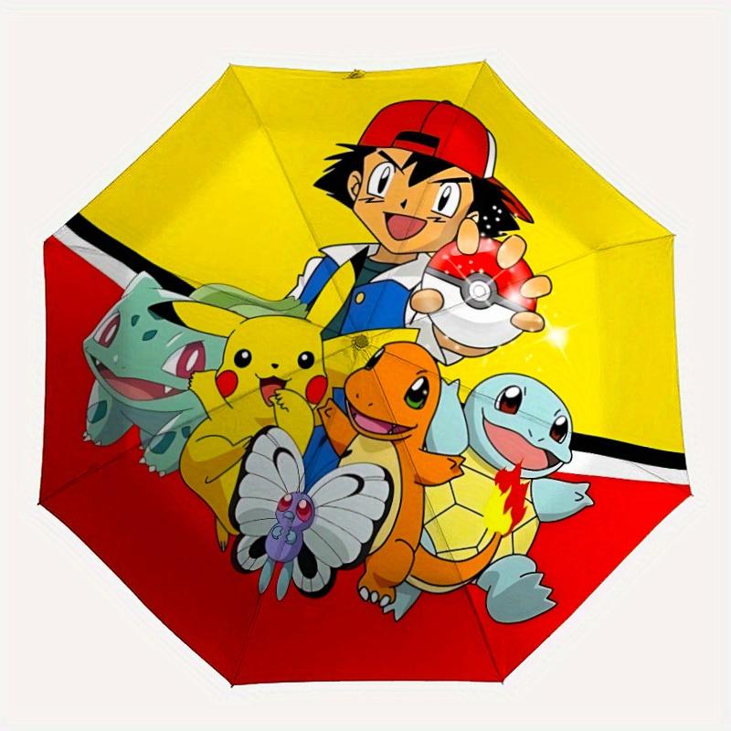 Pokémon Automatic Open Umbrella Compact Foldable Design, Durable Fabric for Casual Travel Companion for Outdoor A0822015