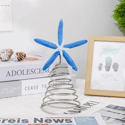 Eisen Festlicher Seestern Dekor Sammlerstück Ausstellungsstück Stern Baumspitze Dekorationen Handgefertigtes Handwerk Seestern Baumspitze Ornament Weihnachtsbaum