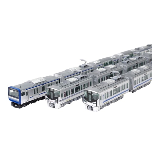 TOMYTEC Railway Collection Tetsuro Pocket Vol. 1 East-West JR Rapid Train Edition, Pre-painted Assembly Kit, 10-Piece Box, Diorama Supplies, 337225