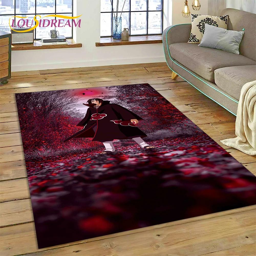 Cartoon 3D I-Itachi Japan Anime  Area Rug,Carpet Rug for Living Room Bedroom Sofa Doormat Decoration, Kids Non-slip Floor Mat