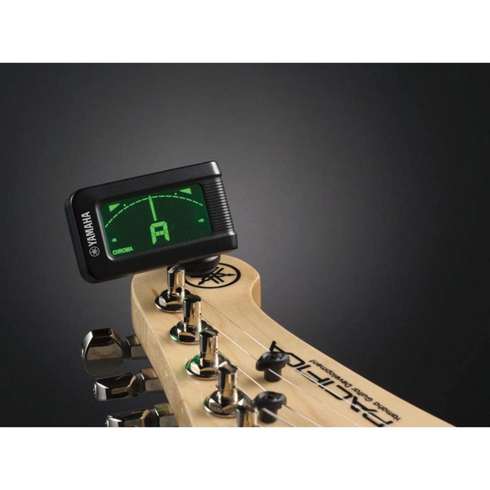 YAMAHA Clip Tuner YTC5 Kompakter LCD-Tuner Ausgestattet mit einer Funktion, die auch auf dunklen Bühnen für gute Sicht sorgt Ausgestattet mit einer Auto-Funktion