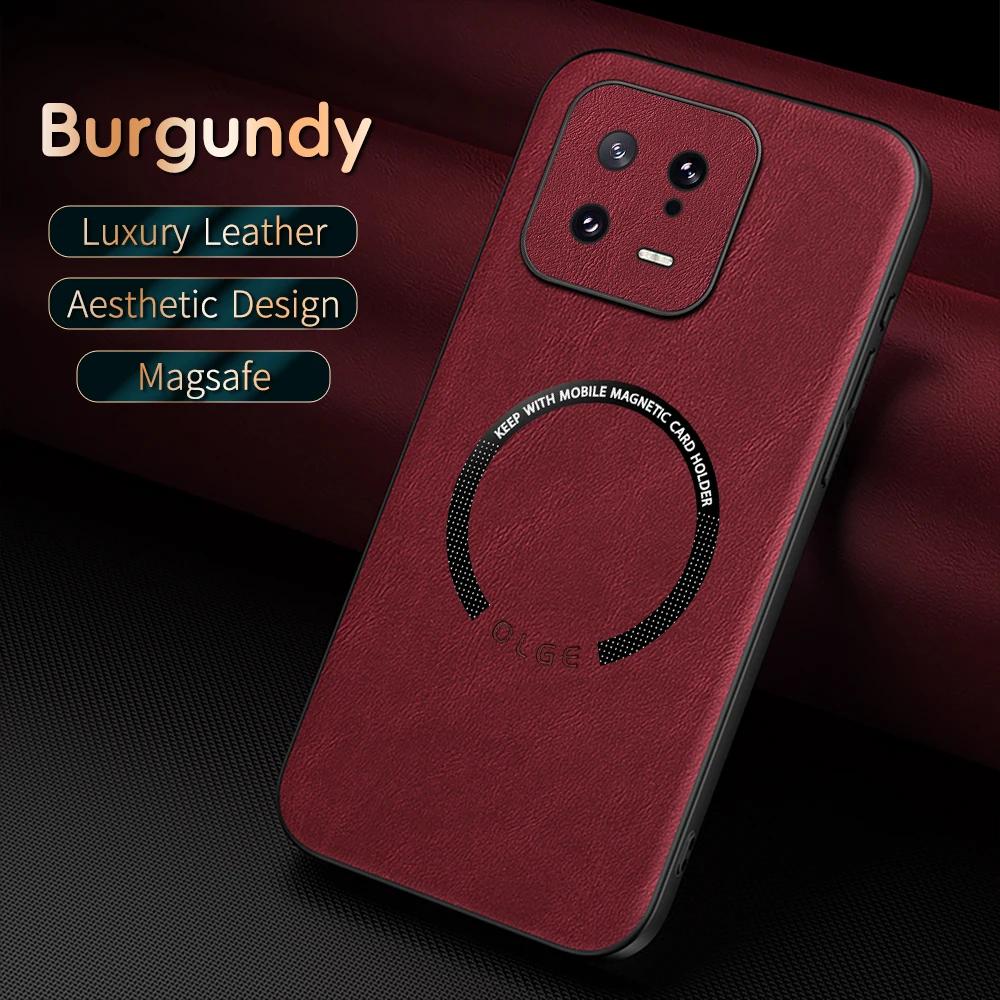 

Для Xiaomi 13 13Pro 13Lite 13Ultra Чехол для телефона из ПУ кожи с коровьим узором с мелкими отверстиями, с магнитным кольцом и мягкими краями, противоударный For Xiaomi 13