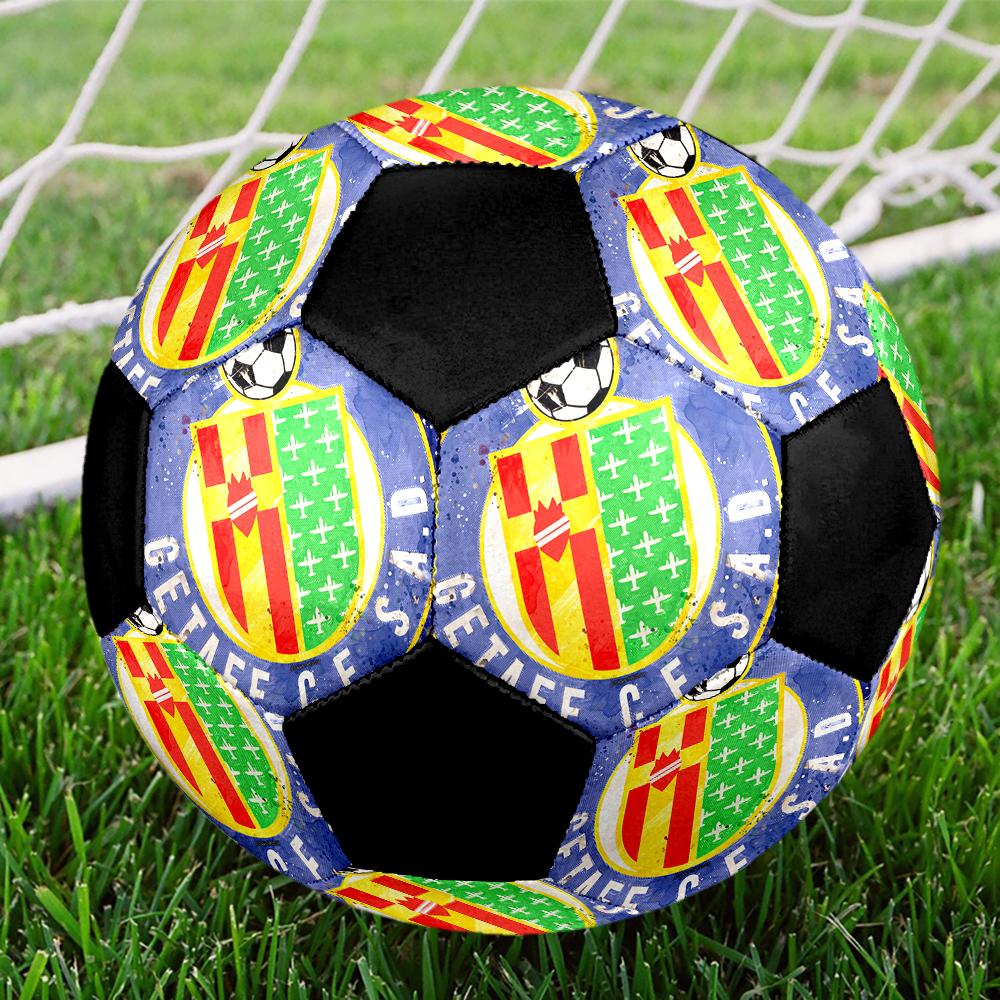 SIZE 5 Getafe CF Soccer Ball Colorful All Ages Machine Stitched PVC Competition Ready Durable High-Bounce