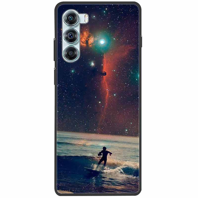 Cool Soft Cover For Moto G200 5G Case G 200 Silicone Black Protective Cases For Motorola Moto G200 5G Cover for MotoG200 Cute