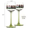 Alsace Style Little People Goblet Wine Glasses Home Decor Wine Glass Suitable For Birthday Christmas And Wedding Gifts  6(fl.oz)