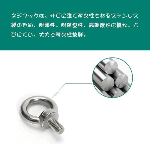 YFFSFDC M6 Eye Bolts, Set of 10, Stainless Steel, for Hanging, Reinforcement, and Auxiliary Hardware, Furniture