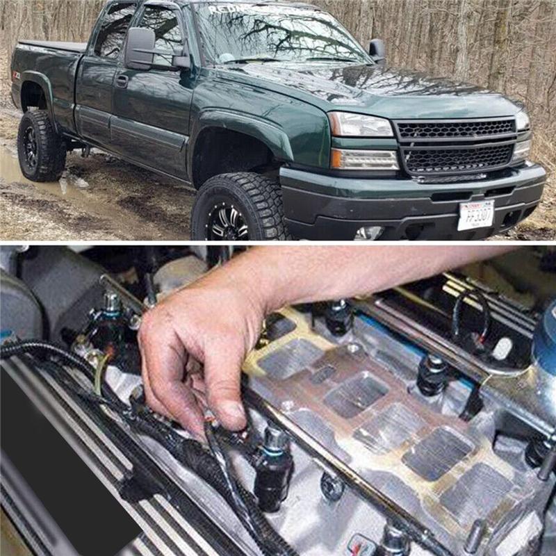 HOT-8Pcs Fuel Injectors Parts For 99-07 Chevy Silverado GMC SIERRA YUKON 4.8 5.3 6.0 25317628 25323974,8Pcs Fuel Injectors Parts