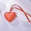 Car Keyring Heart Keychain PU Leather Bag Pendant Multi-color PU Leather Hanger  Women