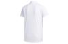 adidas Polo Shirts Men's White Crew Neck Moderate Straight Fit FL0332