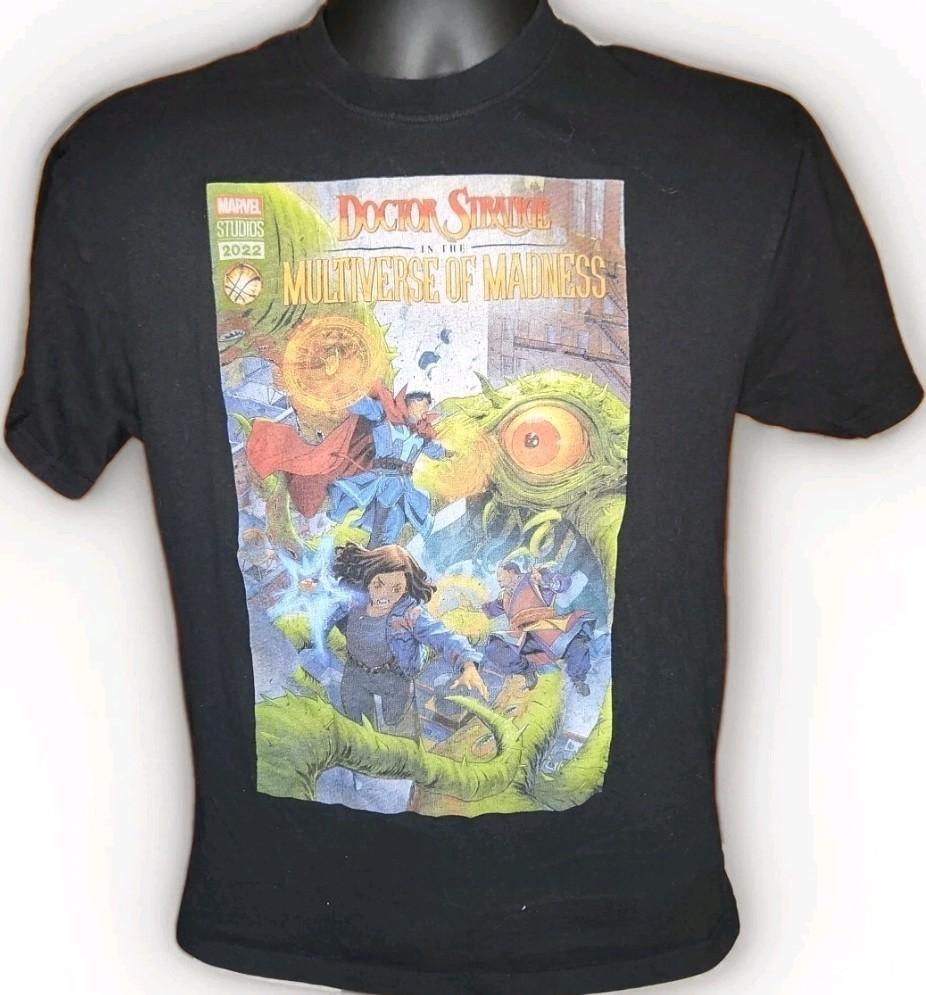 Vintage Marvel Doctor Strange Multiverse Of Madness Black T Shirt Size Small S разноцветный