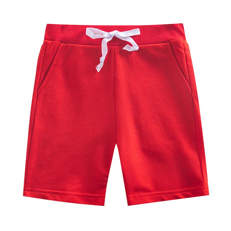Unisex Toddler & Child Summer Casual Shorts, Solid Color, Mid-Length, Customizable Print Patterns, Trendy Five-Point Design.