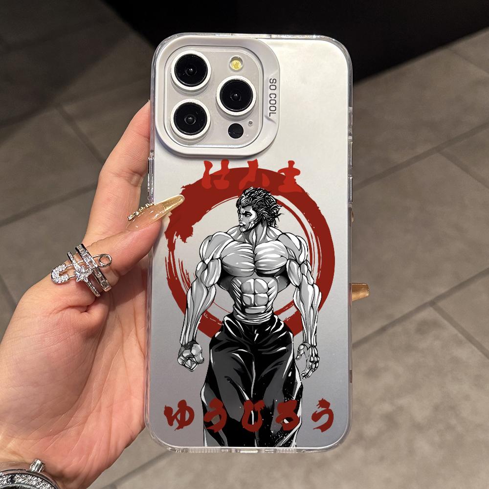 

Anime Hanmas Baki Phone Case for Samsung Galaxy A56 A55 A54 A53 A52 A26 A17 A16 A12 A07 A06 4G 5G Silver Hard Cover Galaxy A26 5G