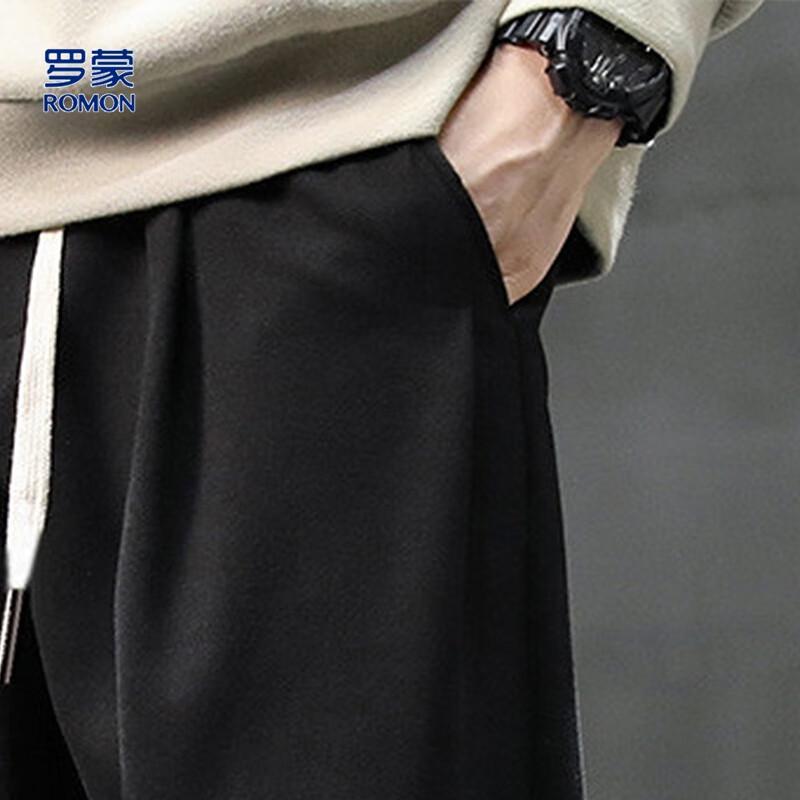 Men's Corduroy Elastic Waist Straight-Leg Casual Pants