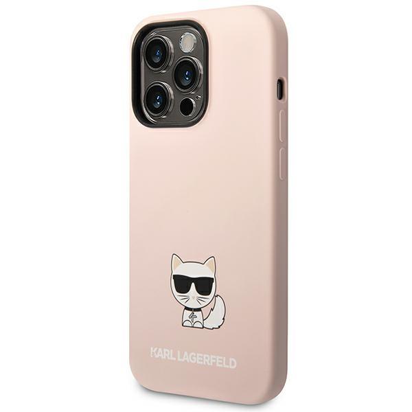 Karl Lagerfeld Klhcp14Xslctpi Iphone 14 Pro Max 6,7 Hardcase Jasnoróżowy/Light Pink Silicone Choupette Body