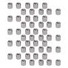 50Pcs Coupling Nut Round M4 Stainless Steel Rod Connector Nut Female Thread Fastener