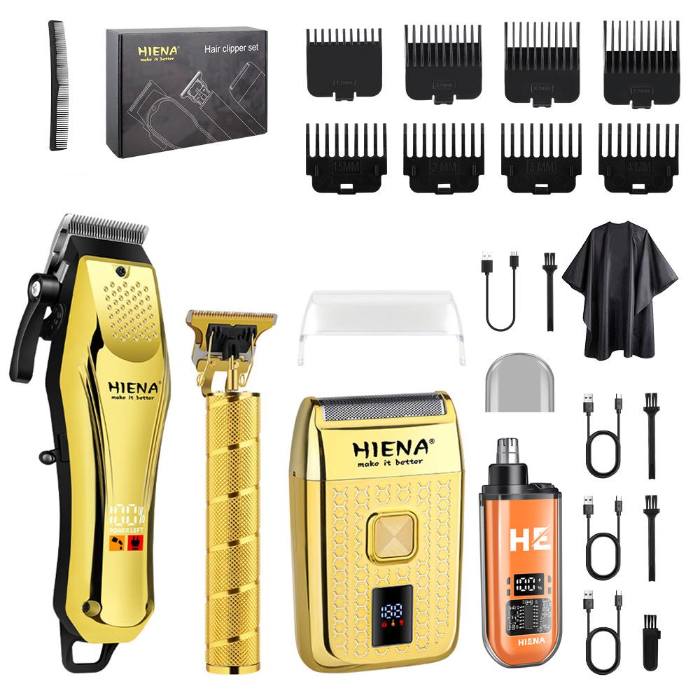 Hair Cutter Hair Clipper Set for Men Professional Salon-Grade Electric Clippers Digital Display USB Rechargeable New Year Gift